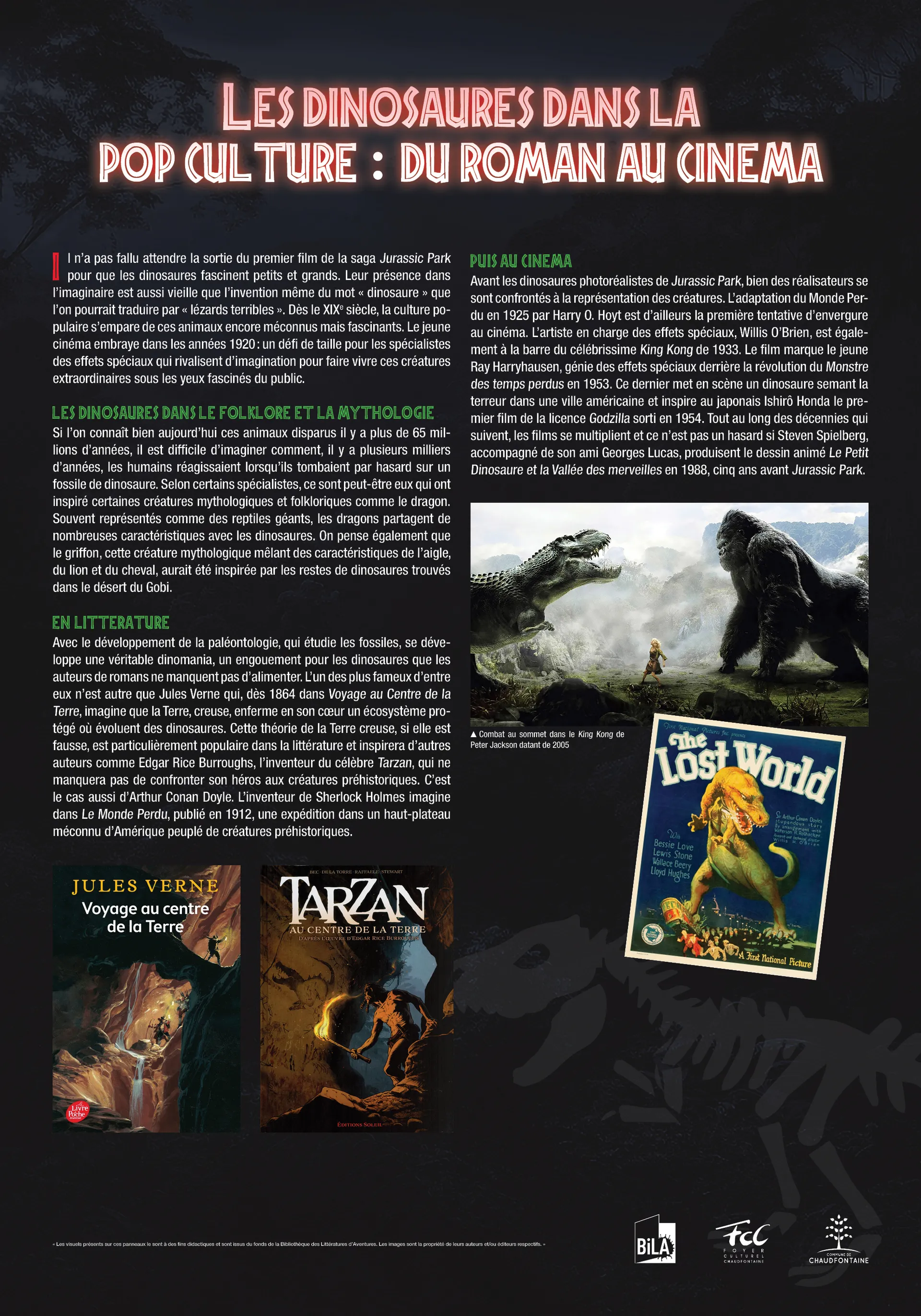 Jurrasic Park : les dinosaures, de la littérature aux écrans